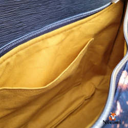 Tasche Pallas mit Schmetterlingen schwarz/gold - Größe S