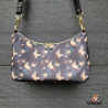 Tasche Pallas mit Schmetterlingen schwarz/gold - Größe S