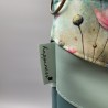 Beuteltasche Elva mint  mit Blumenprint